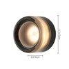 Rennnsan Velden 5" W Hardwired Round Orange / Green / Smoke Glass Modern LED Dimmable Wall Sconce - 3 of 4