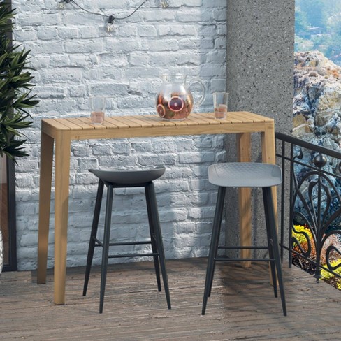 Riley 2pk Indoor Outdoor Bar Stools Charcoal Novogratz Target