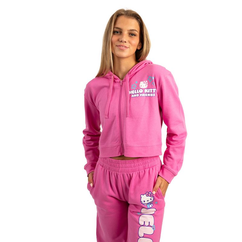 Hello Kitty Adult Zip Up Hoodie and Jogger Set, 2 of 6