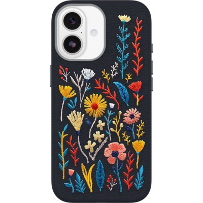 OtterBox Apple iPhone 17 Symmetry Series Cactus Leather Embroidery Case for MagSafe Enchanted Garden