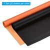 Unique Bargains Decorative DIY Craft Bouquet Gift Packaging Wrap Paper 22.4" x 22.4" 40 Sheets Black Orange - 3 of 4