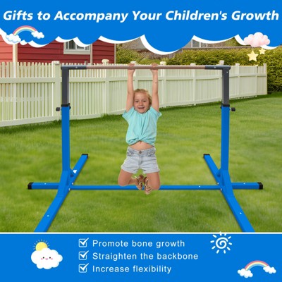 Vynxaria Adjustable Height Gymnastics Bar for Kids - Safe & Durable Junior Training Equipment