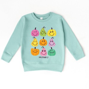SmileyWorld Bright Pumpkins Chart - Toddler Graphic Sweatshirt and Youth Graphic Sweatshirt - 1 of 4