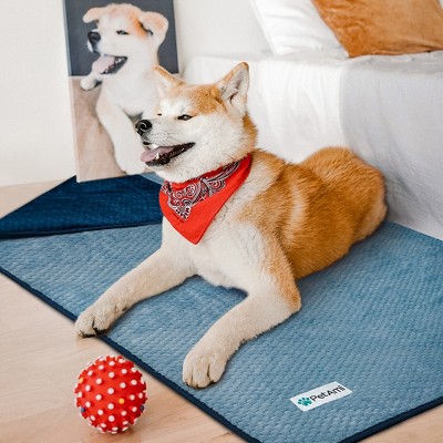 Medium Navy Waterproof Fleece Dog Blanket