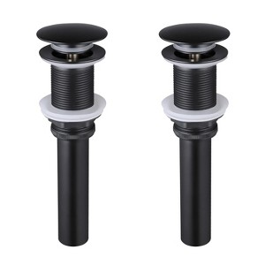 Chery Life 2 Pcs Bathroom Sink Drain without Overflow, Vessel Sink Lavatory Vanity Pop Up Drain Stopper, 304 Stainless Steel - 1 of 4