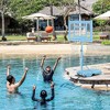 RISOKEYS Portable Poolside Basketball Hoop, Height Adjustable 36.5-48.5 in with Clear Backboard & Fillable Base - 2 of 4