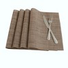 Unique Bargains Heat-Resistant Woven Non-skid Removable PVC Placemat 4 Pcs - 2 of 4