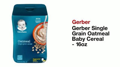 Gerber Single-Grain Oatmeal Baby Cereal, 16 oz 