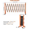 COZONY Expandable Metal Barricade with Casters, Adjustable Traffic Fence, Multiple Sizes Folding Safety Barrier Gate - Portable & Retractable - 3 of 4