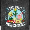 Men's - SpongeBob SquarePants - Merry Beachmas Patrick Star Graphic Fleece Sweatshirt - 2 of 4