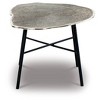 Signature Design by Ashley Laverford Coffee Table Metallic Black/Gray: Contemporary Cast Aluminum, Splayed Legs - 4 of 4