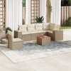 vidaXL Garden Sofa Set Beige - 2 of 4