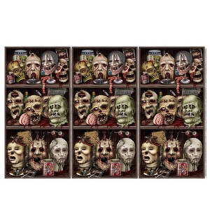 Beistle Scary Heads Backdrop, 4' x 30', (1/Pkg) Multicolored - 1 of 1