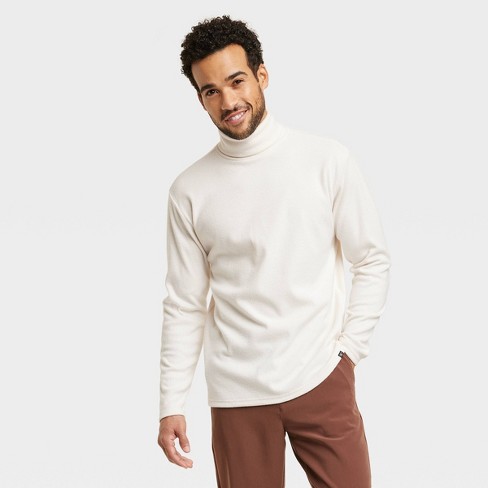 Off-White Turtleneck  Turtleneck outfit men, Mens outfits, White