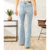 Women's Wo's Kelly Distressed High Rise Light Ultra Flare Jean - HIDDEN - 2 of 4