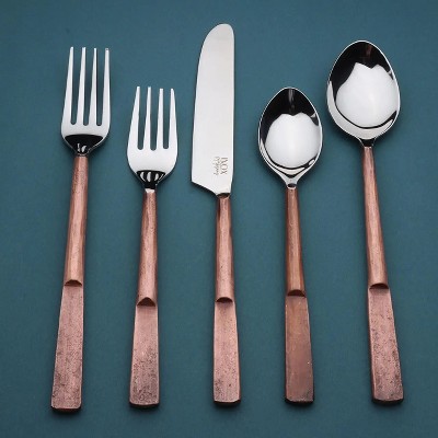 Celia Flatware Antique Copper 20 Pc. Place Setting (Serves 4)
