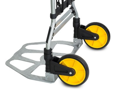Heavy-Duty Folding Hand Truck with Telescoping Handle and Strap