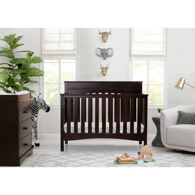 grey crib and dresser