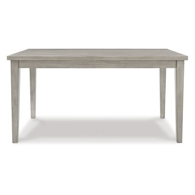 Transitional Reclaimed Wood Extendable Dining Table in Gray