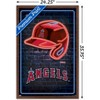Trends International MLB Los Angeles Angels - Neon Helmet 23 Framed Wall Poster Prints - 3 of 4