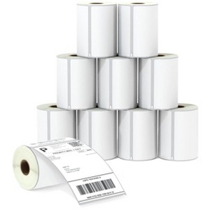 BETCKEY  Compatible 4in x 6in Shipping Labels, Strong Permanent Adhesive & Perforated, Compatible with  Labelwriter 4XL Rollo & Zebra Desktop Printers - 1 of 4