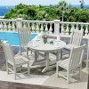 WestinTrends 5 Piece Outdoor Patio Dining Set Outdoor Round Table and Chair Set - 2 of 2