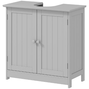 Bathroom Vanity Cabinet, Under Sink Bathroom Cabinet with 2 Doors and Adjustable Shelf - 1 of 4