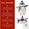 JIONJOY 2-Piece Lighted Penguin Family – 3ft Tall Pop-Up Outdoor Christmas Decoration, Soft Plush Fabric, Weather-Resistant (Parent & Chick Design) - 4 of 4
