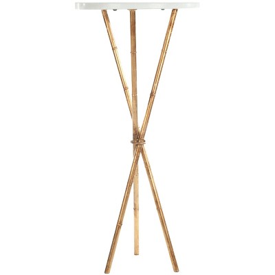 Greenwich Side Table Gold/White - Safavieh