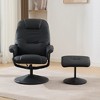 GDFStudio Hegseth Faux Leather Upholstered Massage Recliner Chair with Ottoman - 2 of 4