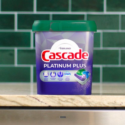 Cascade Mountain Platinum Plus Action Pacs Dishwasher Detergent - 33.8oz/52ct