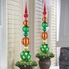 Collections Etc Elegant Christmas Ornaments Porch Planter Finial Stake 6 X 6 X 45 - 2 of 2