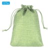 Unique Bargains Cotton Linen Coin Storrage Sacks Bag with Drawstring 6 Pcs - 3 of 4