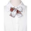 Elerevyo Women's Colorful Plaid Pretied Bow Ties with Elastic Band - 4 of 4