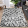 Modern Soft Fluffy Living Room Rugs with Geometric Pattern, Plush Non Slip Non Shedding Throw Carpet for Nursery Bedroom Payroom - 4 of 4