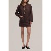 Women's Knit Sweater Tie Front Cardigan - MOD REF - 3 of 4