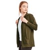 Sofra Women's Cotton Comfort Zip Up Hoodie Jersey Sweater - 2 of 3