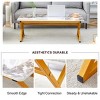INFURNIC Coffee Tables Modern Marble Rock Coffee Table with Golden Metal Legs Elegant Design for Living Room, Gold, 47"*23.6"*16.8" - 4 of 4