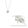 Adornia Tarnish Resistant Silver Plated Mother of Pearl Heart Charms Necklace - 3 of 3
