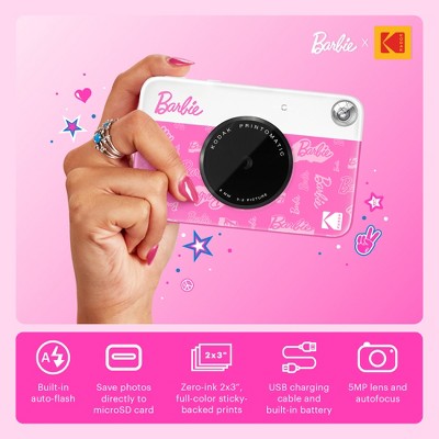 Kodak Printoatic Caéra Instantanée Full-Color – Pack 75 Feuilles – Photo Zink 2x3 – Gris