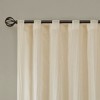 Contemporary Style Solid Crushed Window Panel Pair, Lightweight Sheer Fabric Light Filtering Window Panel for All Seasons - 4 of 4