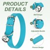 Unique Bargains Dog Collar with Bell Adjustable Buckle PU Leather Dog Collars - 3 of 4