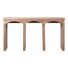 60" Modern Console Table with Decorative Arched Legs, Narrow Sofa Table and Entryway Table for Hallway, Living Room, or Foyer-Panipeachy - 3 of 4