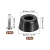 Unique Bargains Round Non-Slip Rubber Bumper Feet with Stainless Steel Washer and Screws - 2 of 4