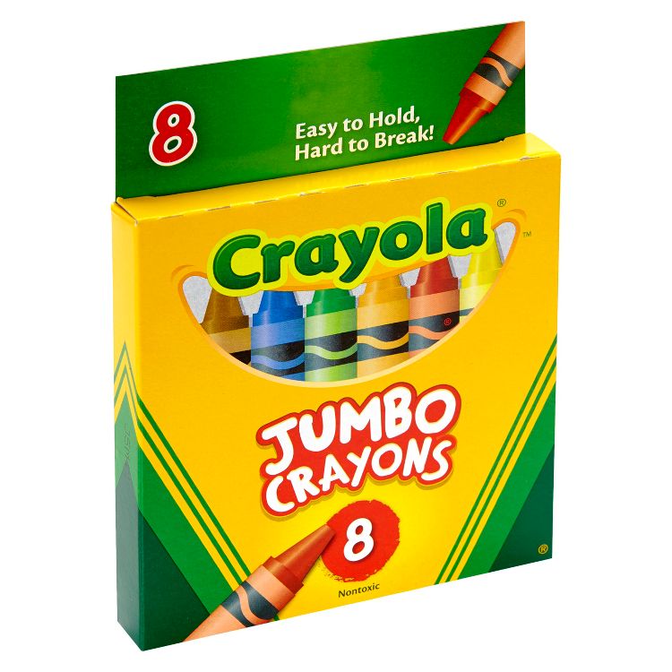 Crayola 8ct Jumbo Crayons Toddler School Supplies Classroom Essentials for Preschool Teachers Large Coloring Crayons Ages 3+, 2 of 4