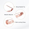 Unique Bargains Durable Multipurpose Iron Badge Brooch Pin Backs Safety Clasp 120 Pcs - 2 of 4