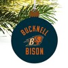 Bucknell Bison Wood Christmas Tree Holiday Ornament - 4 of 4