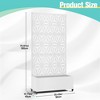 TOAOTBNBO Metal Raised Garden Bed with Star Pattern, Outdoor Planter Box with Wheels, Modern Privacy Screen for Garden and Patio - 3 of 4