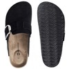 Alpine Swiss Edith Womens Clogs Cork Footbed Slippers Mules Slip On Potato Shoes - 4 of 4