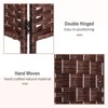 NicBex Room Divider Folding Woven Rattan Privacy Screen with Wood Legs Partition for Home & Office - 4 of 4
